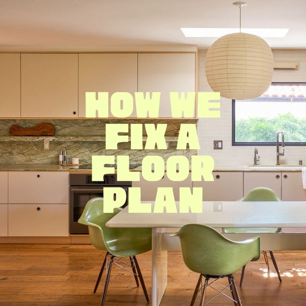 Mid-century modern kitchen renovation in Atwater Village Los Angeles by The Warren ~ how we fix a floor plan